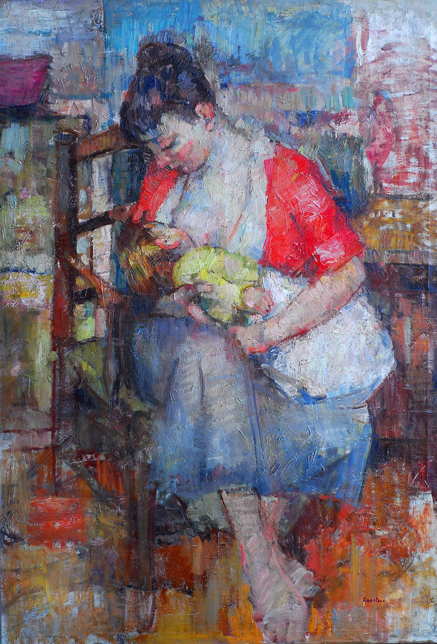 "Maternité" 1958, format 130 x 89 (60 P)